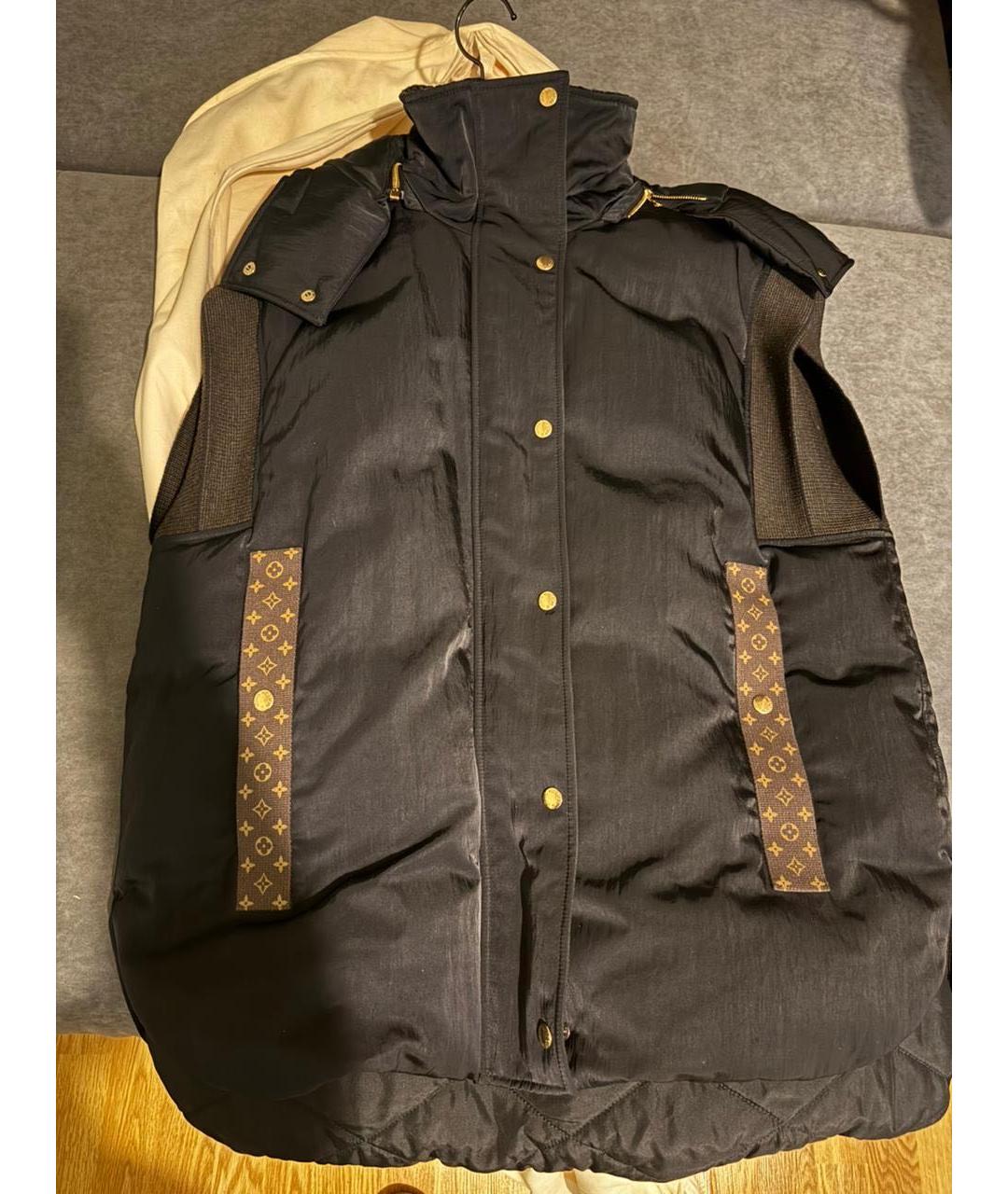 LOUIS VUITTON Антрацитовый синтетический жилет, фото 5