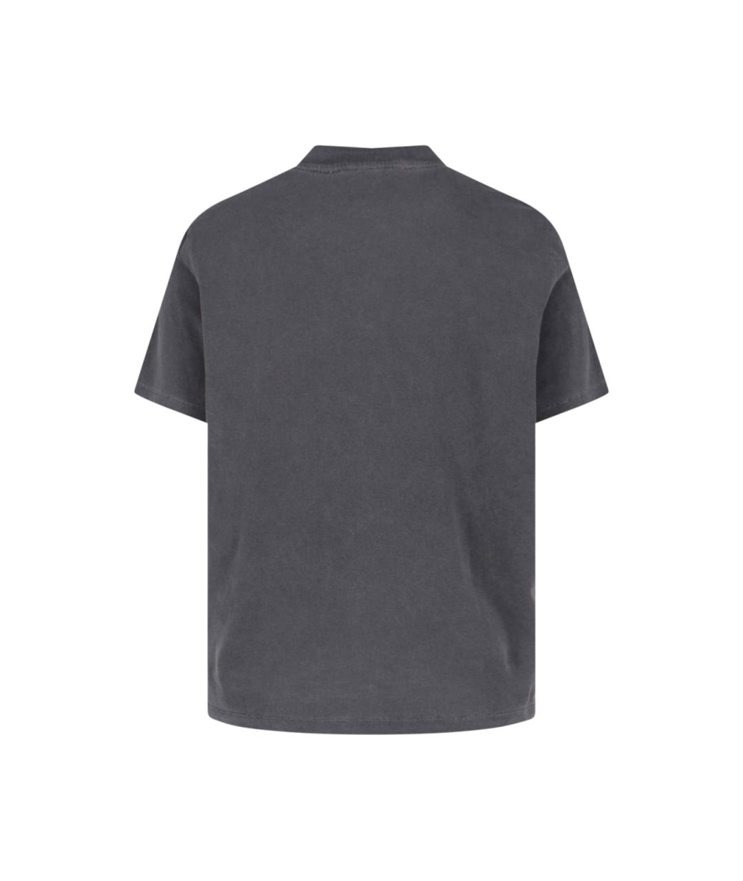 OUR LEGACY Серая хлопковая футболка, фото 2