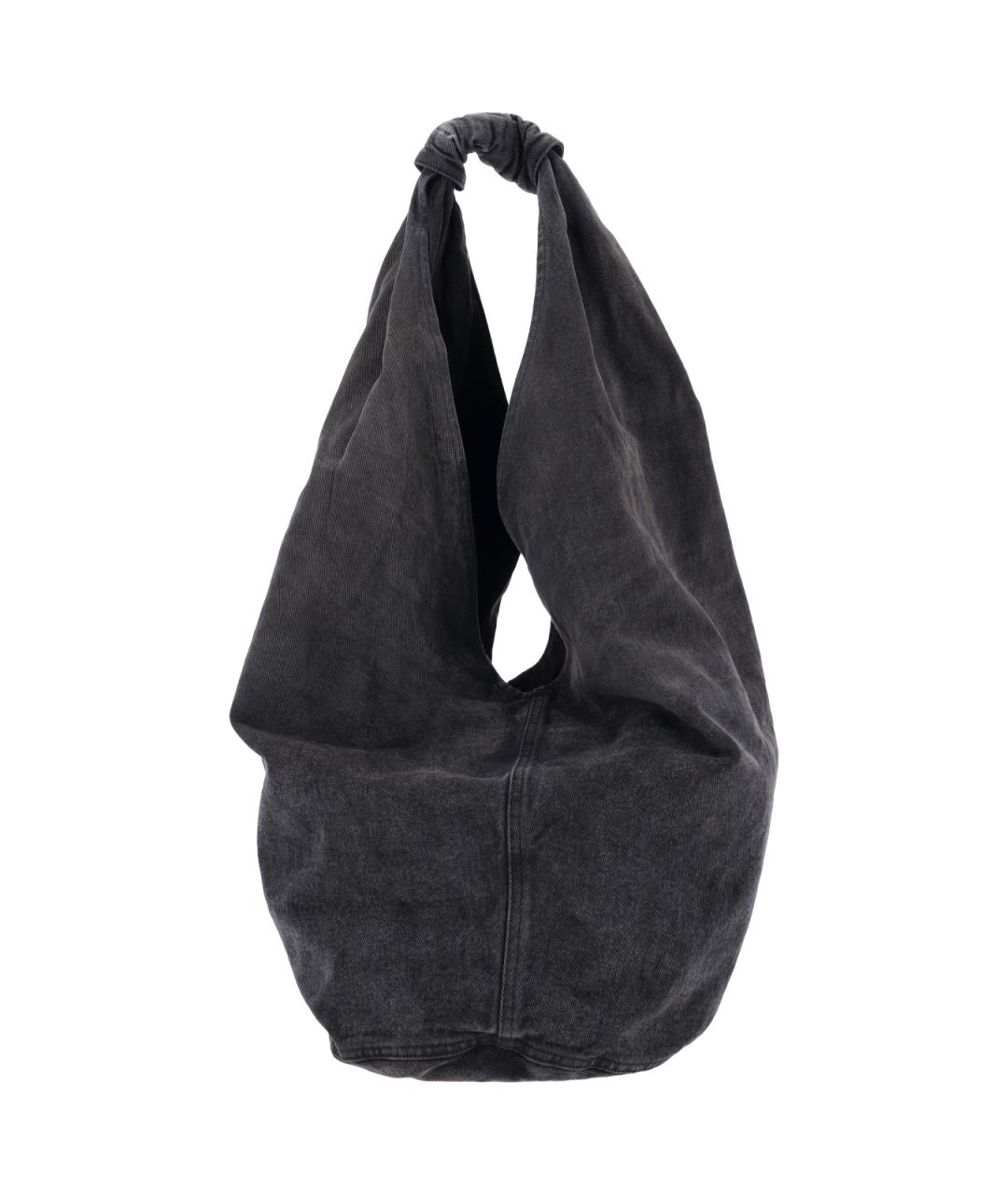 OUR LEGACY Антрацитовая хлопковая сумка тоут, фото 1
