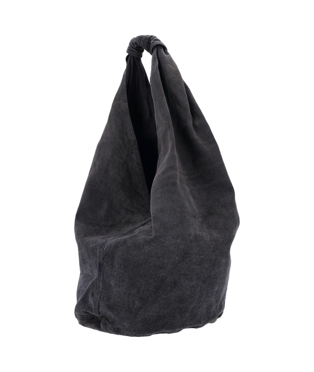 OUR LEGACY Антрацитовая хлопковая сумка тоут, фото 2