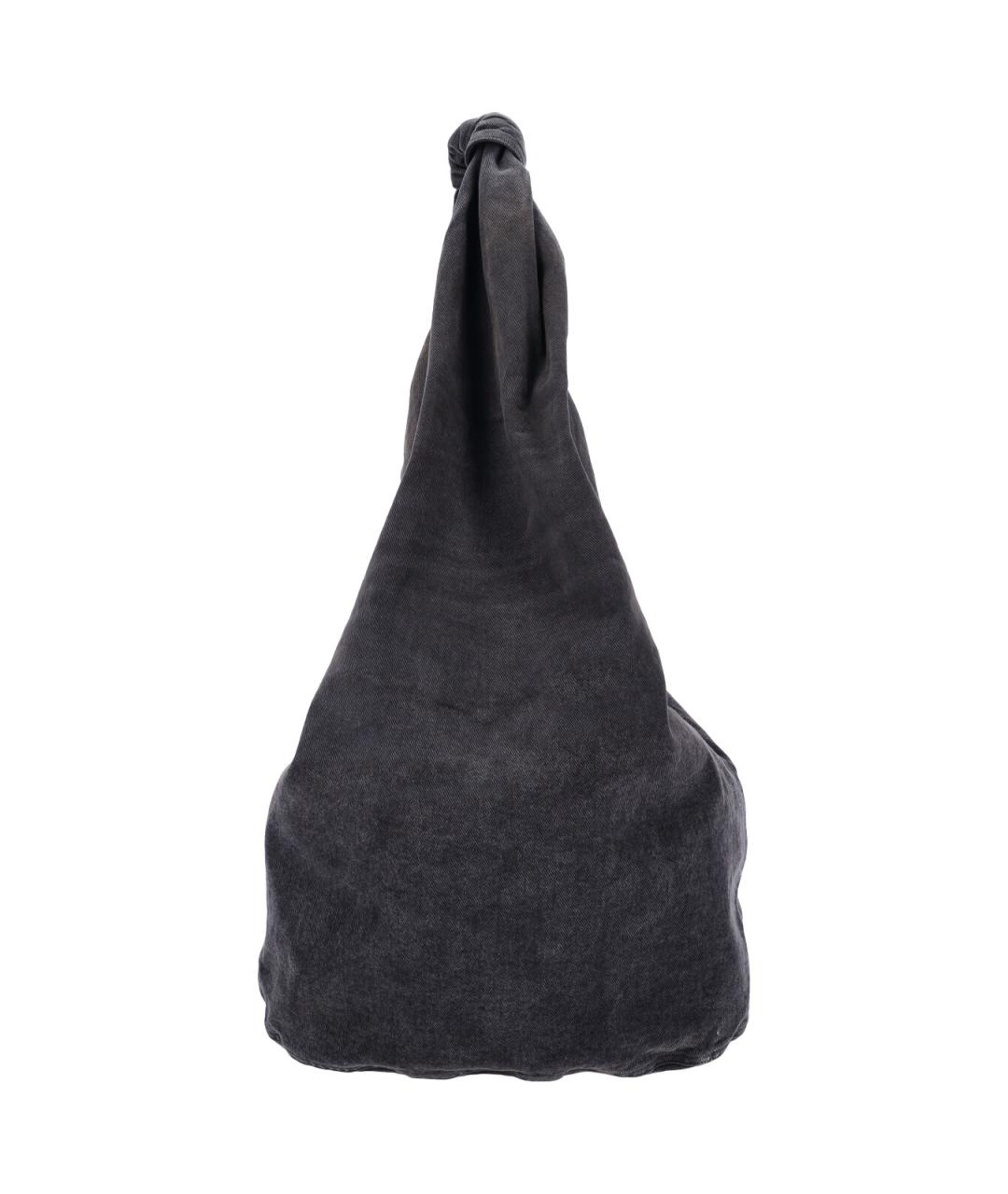 OUR LEGACY Антрацитовая хлопковая сумка тоут, фото 5