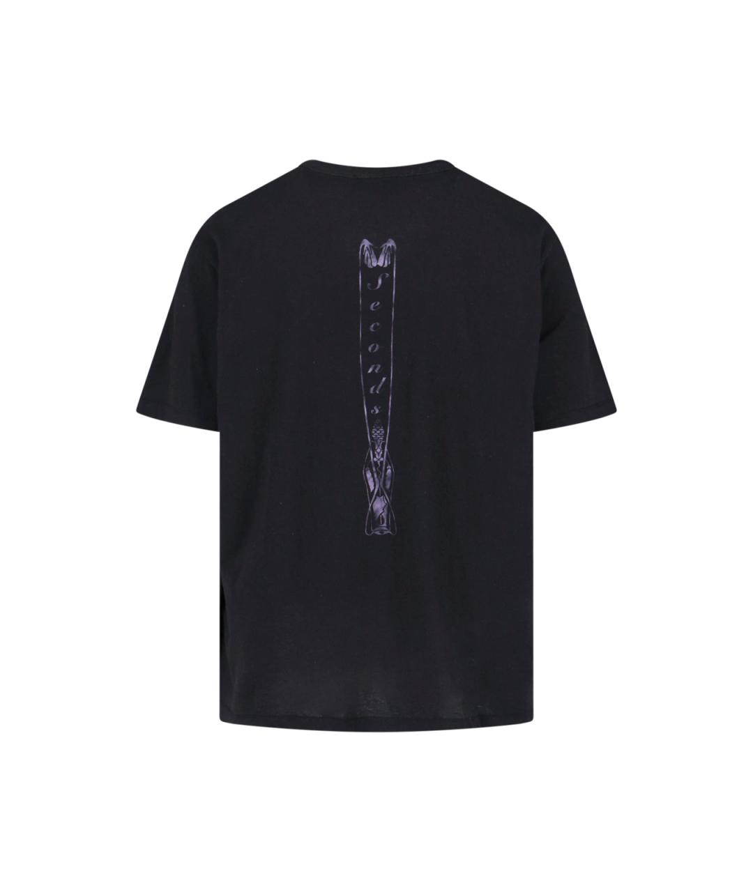 OUR LEGACY Черная хлопковая футболка, фото 2