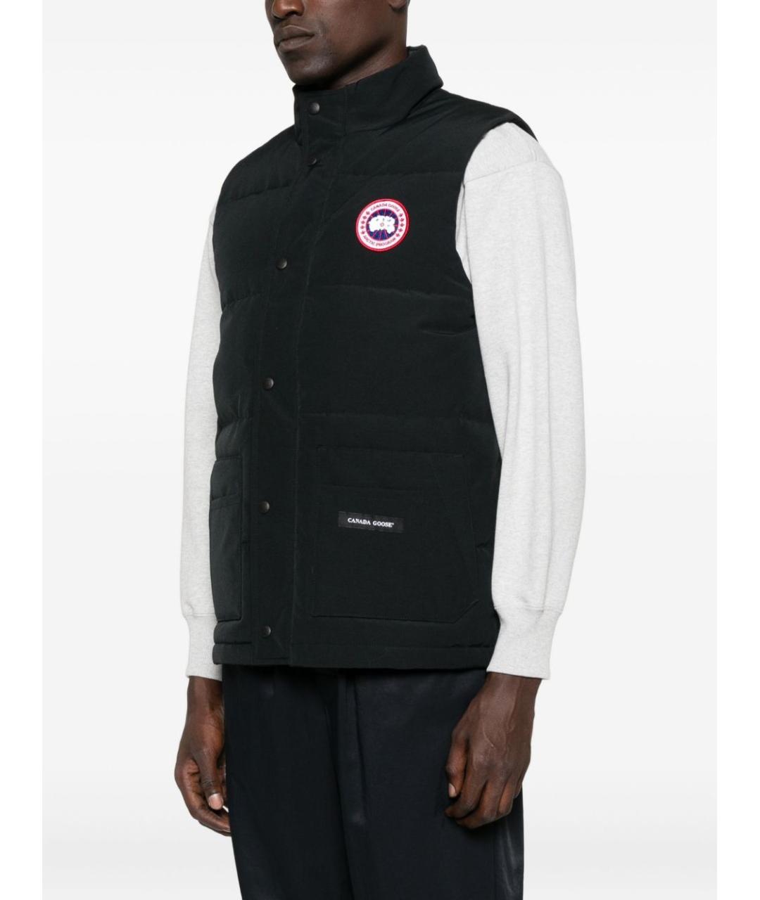 CANADA GOOSE Черный полиэстеровый жилет, фото 2