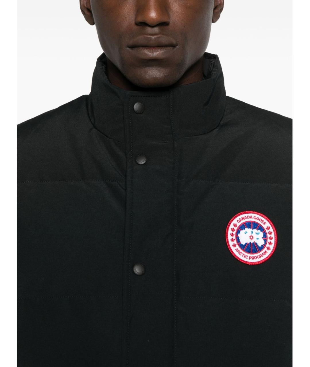 CANADA GOOSE Черный полиэстеровый жилет, фото 4