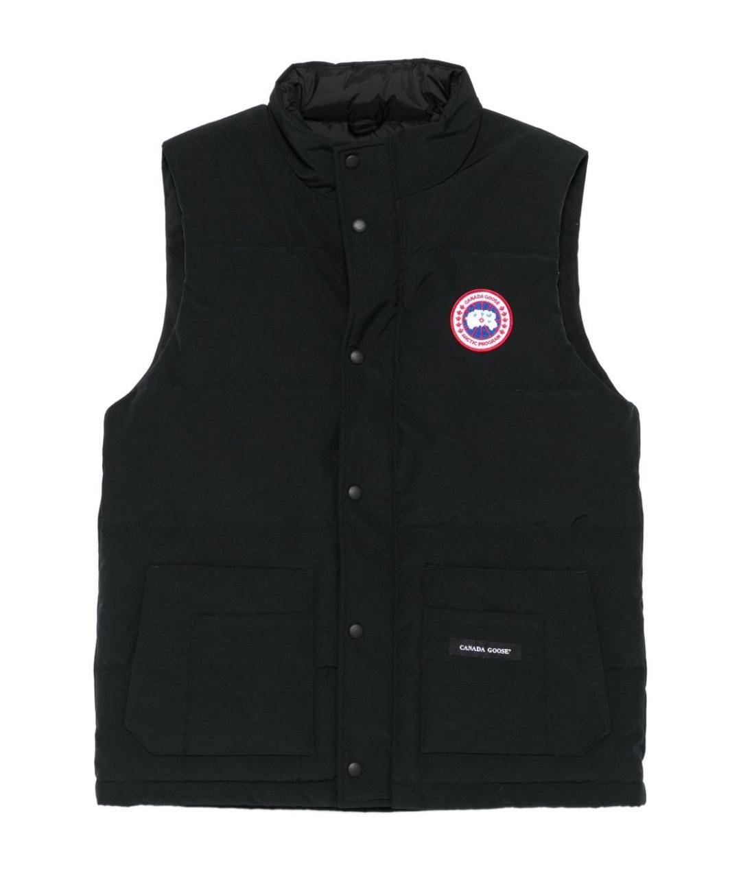 CANADA GOOSE Черный полиэстеровый жилет, фото 1