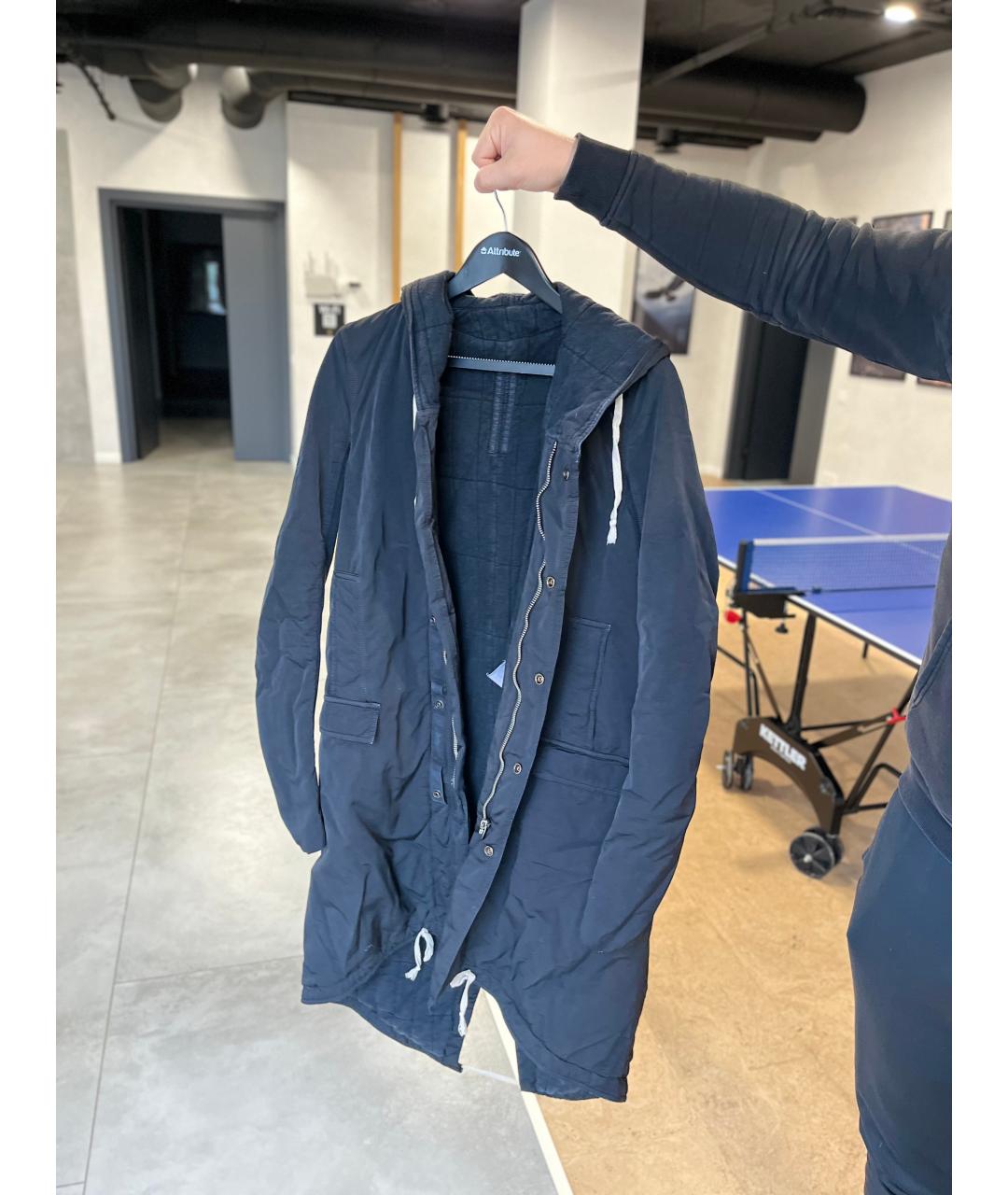 RICK OWENS Синее пальто, фото 8