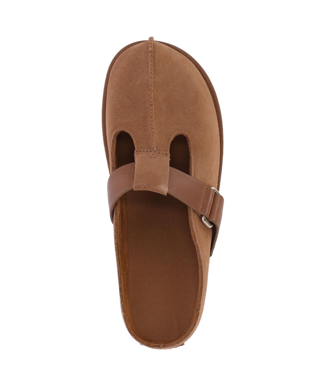 UGG AUSTRALIA Коричневые нубуковые ботинки, фото 5