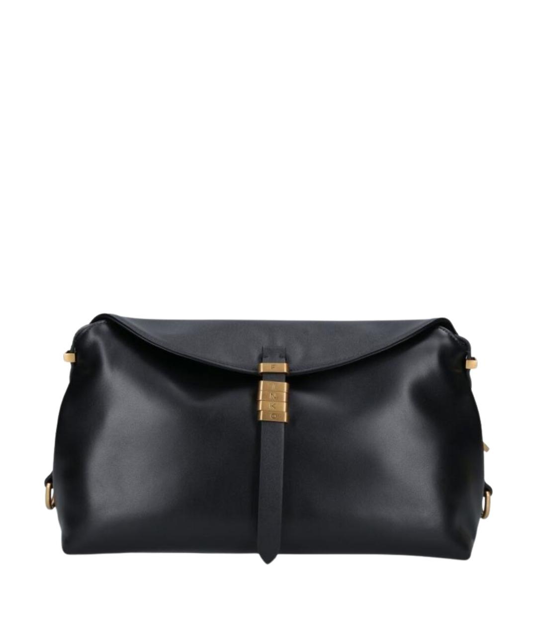 PINKO Черная кожаная сумка через плечо, фото 1