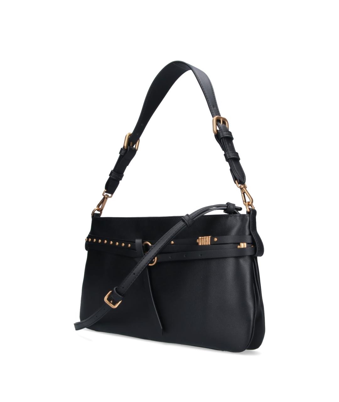 PINKO Черная кожаная сумка через плечо, фото 2