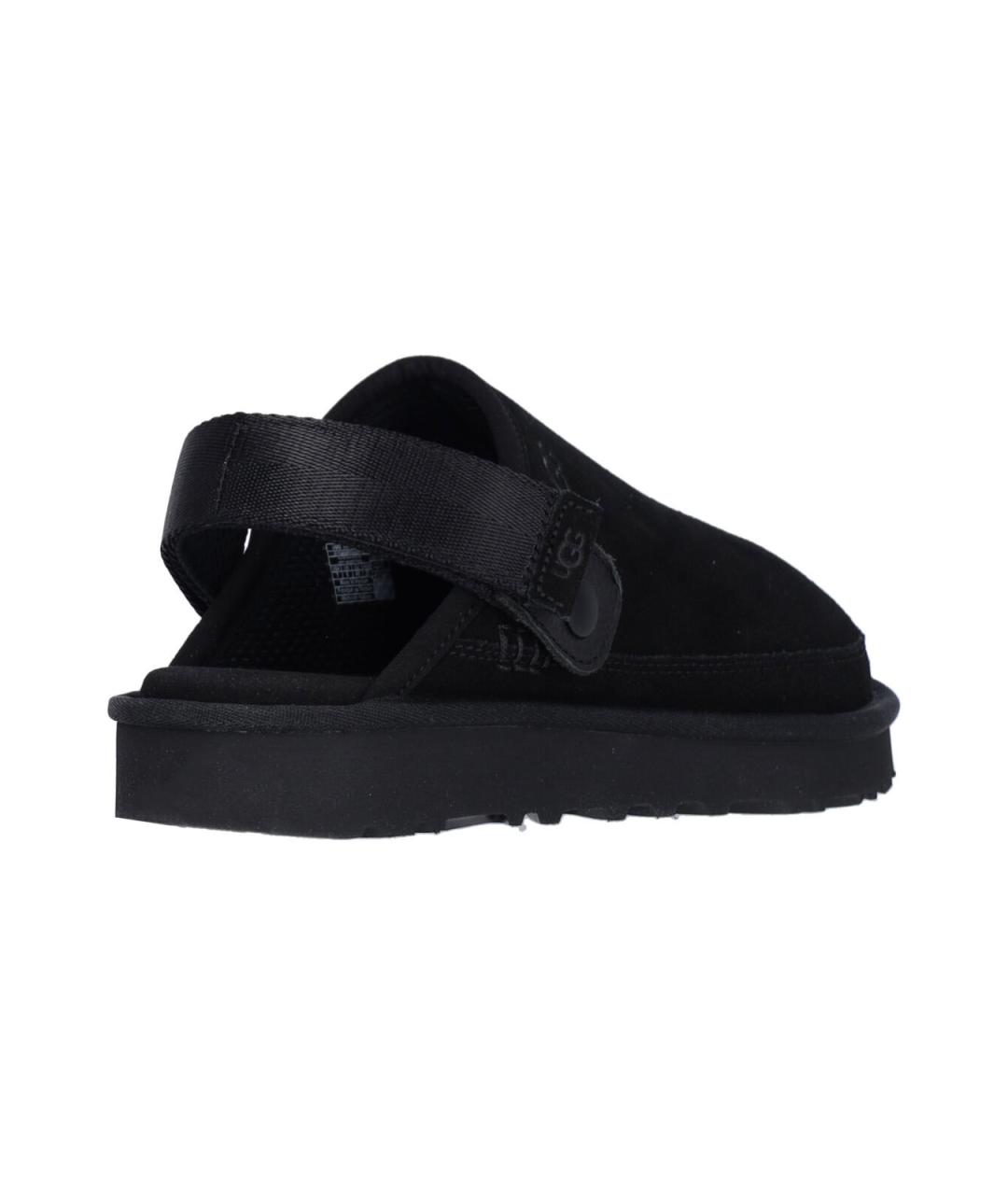 UGG AUSTRALIA Черные кожаные сандалии, фото 4