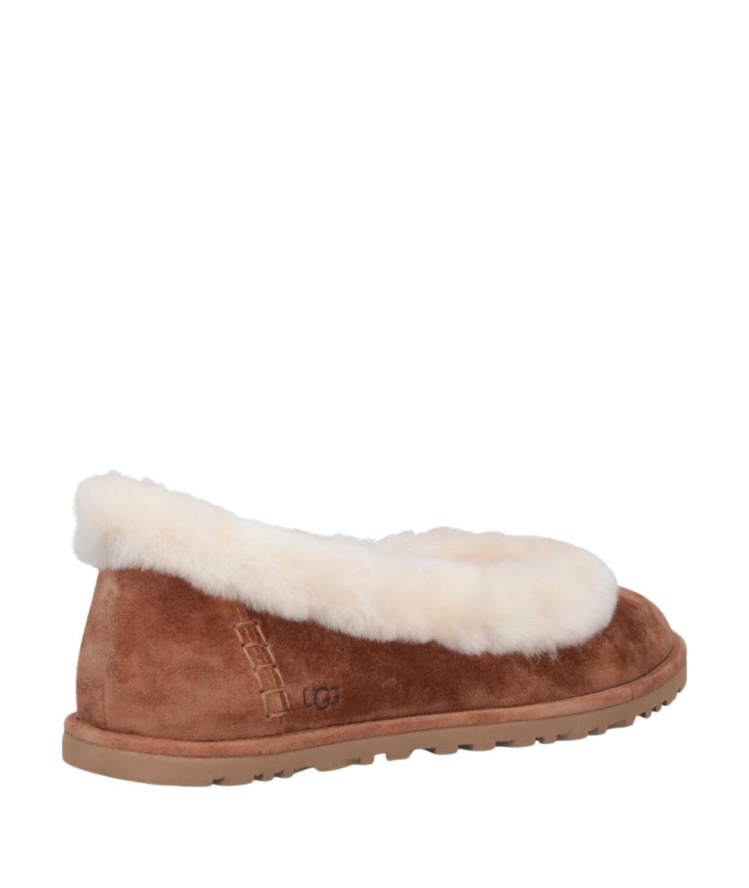 UGG AUSTRALIA Коричневые замшевые балетки, фото 4