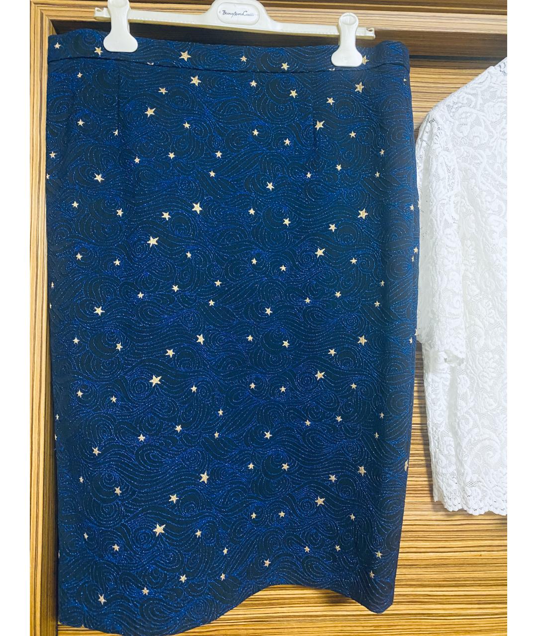 ESCADA Синий вискозный костюм с юбками, фото 7