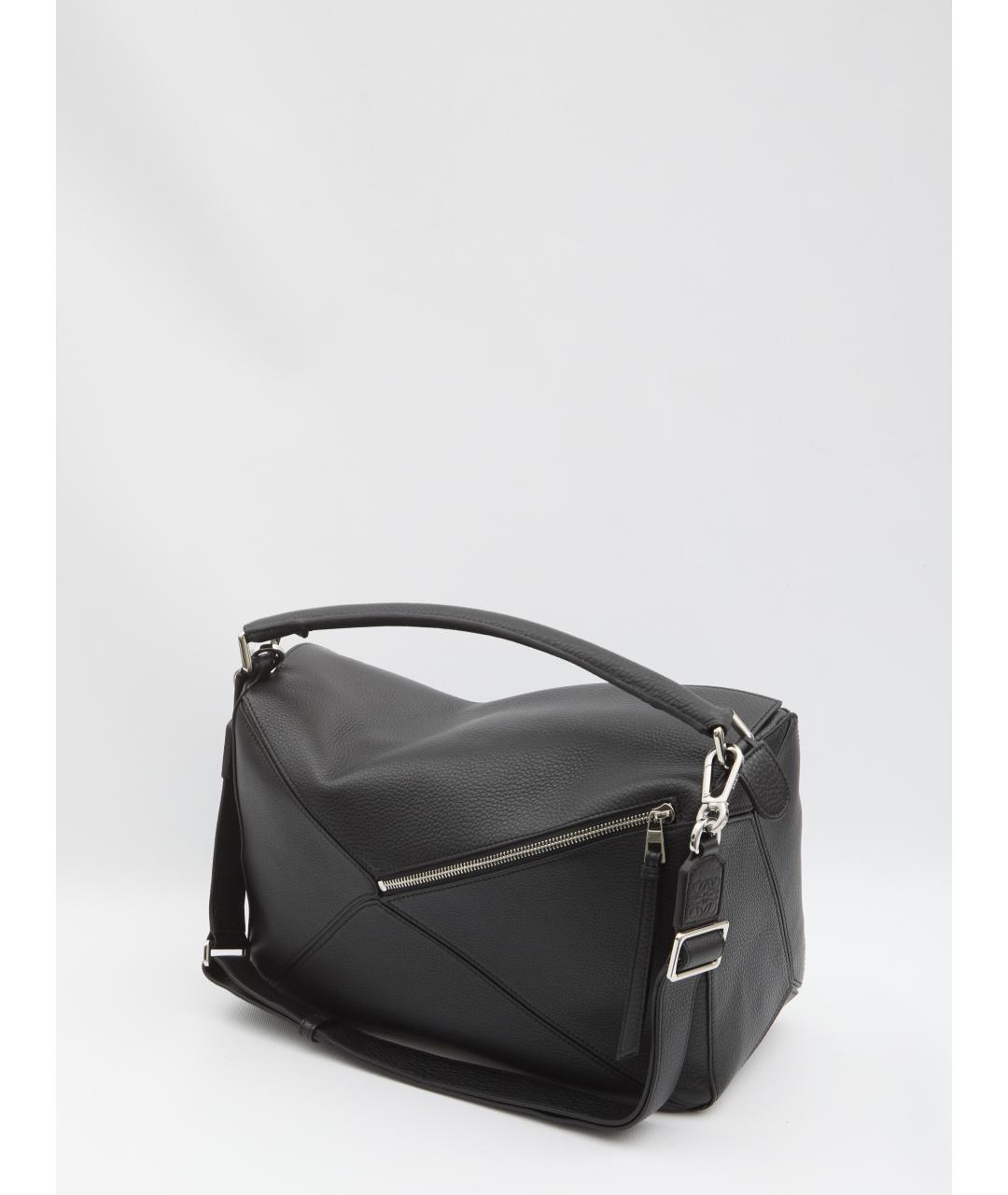 LOEWE Черная кожаная сумка на плечо, фото 2