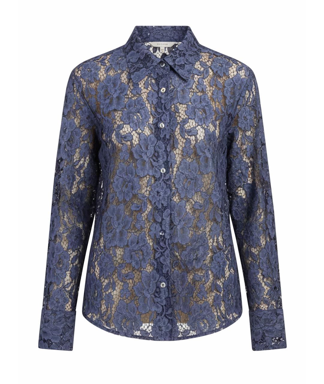 FEDERICA TOSI Синяя хлопковая блузы, фото 1