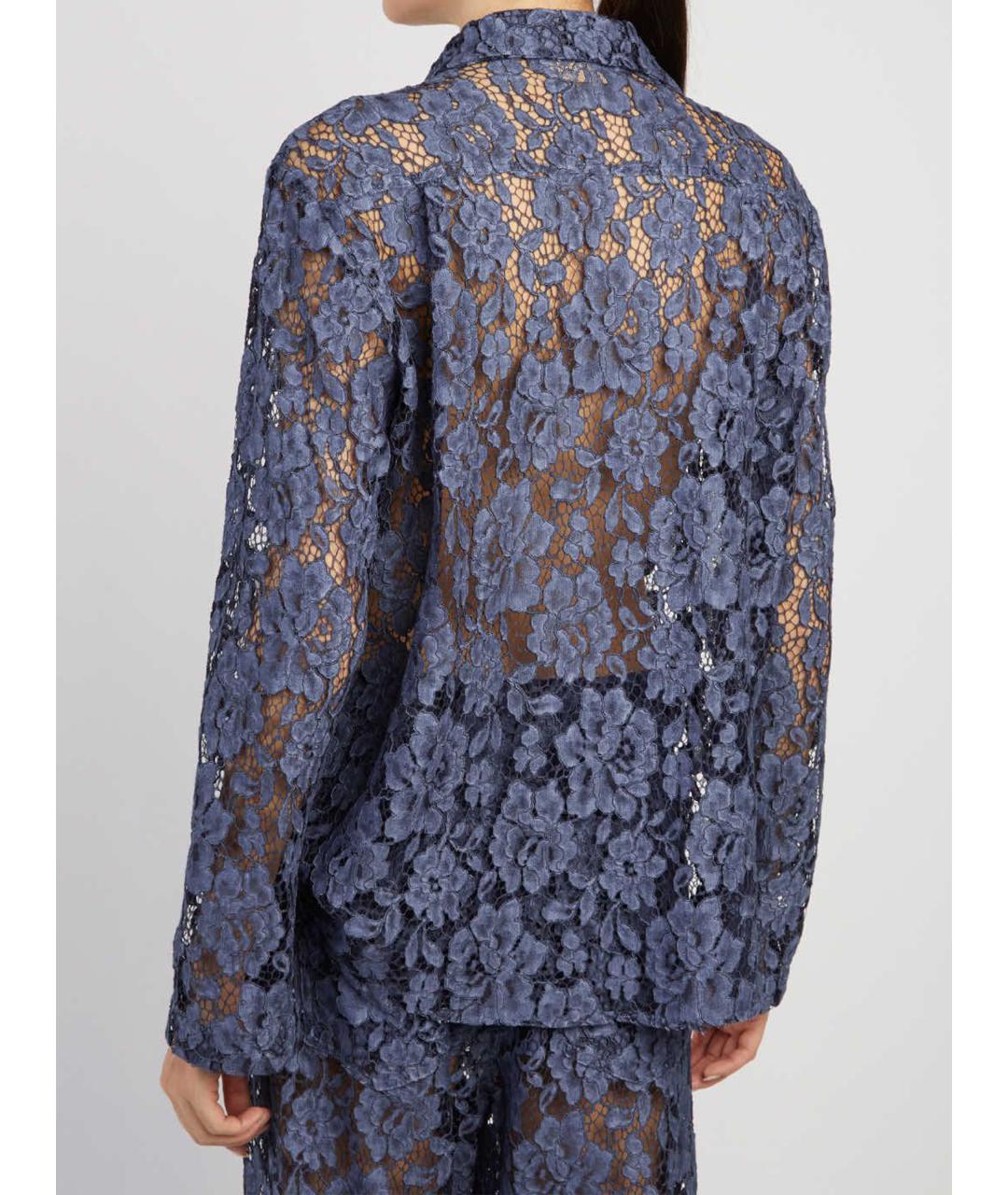 FEDERICA TOSI Синяя хлопковая блузы, фото 2