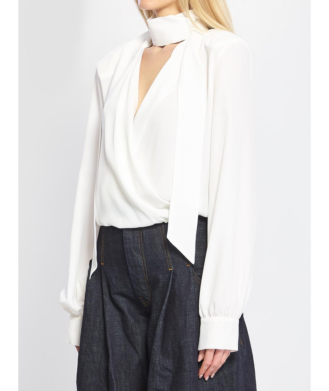 FEDERICA TOSI Белая ацетатная рубашка, фото 2