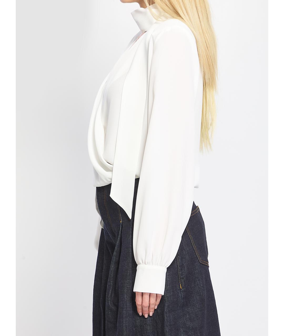 FEDERICA TOSI Белая ацетатная рубашка, фото 3