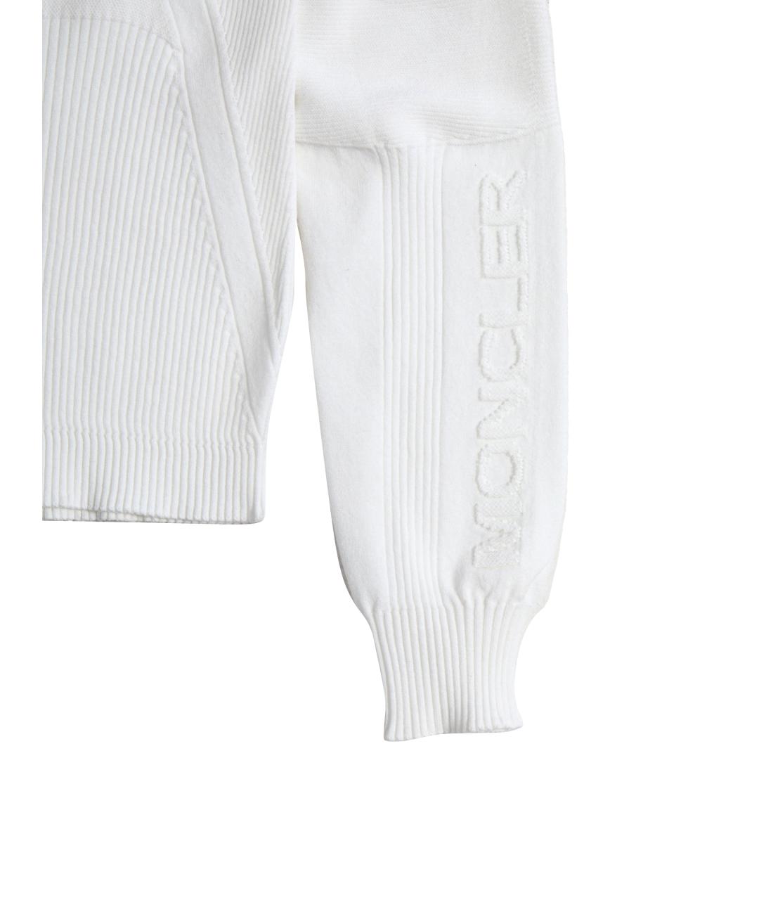 MONCLER GRENOBLE Белый вискозный джемпер / свитер, фото 4