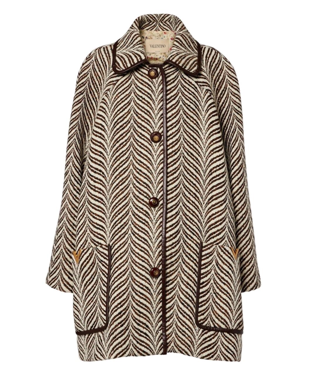 VALENTINO Мульти шерстяное пальто, фото 1