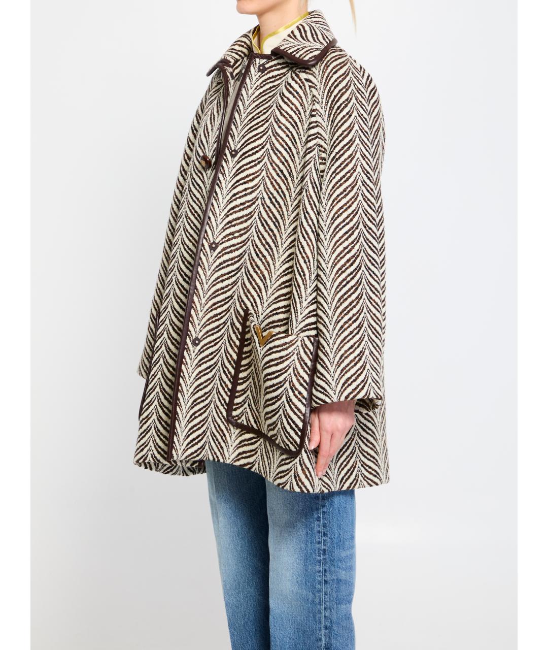 VALENTINO Мульти шерстяное пальто, фото 3