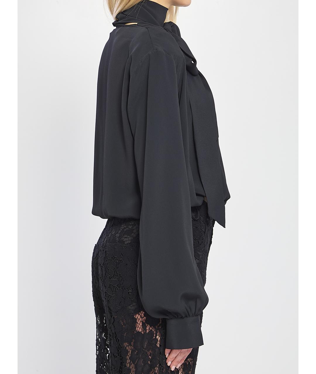 FEDERICA TOSI Черная ацетатная рубашка, фото 3