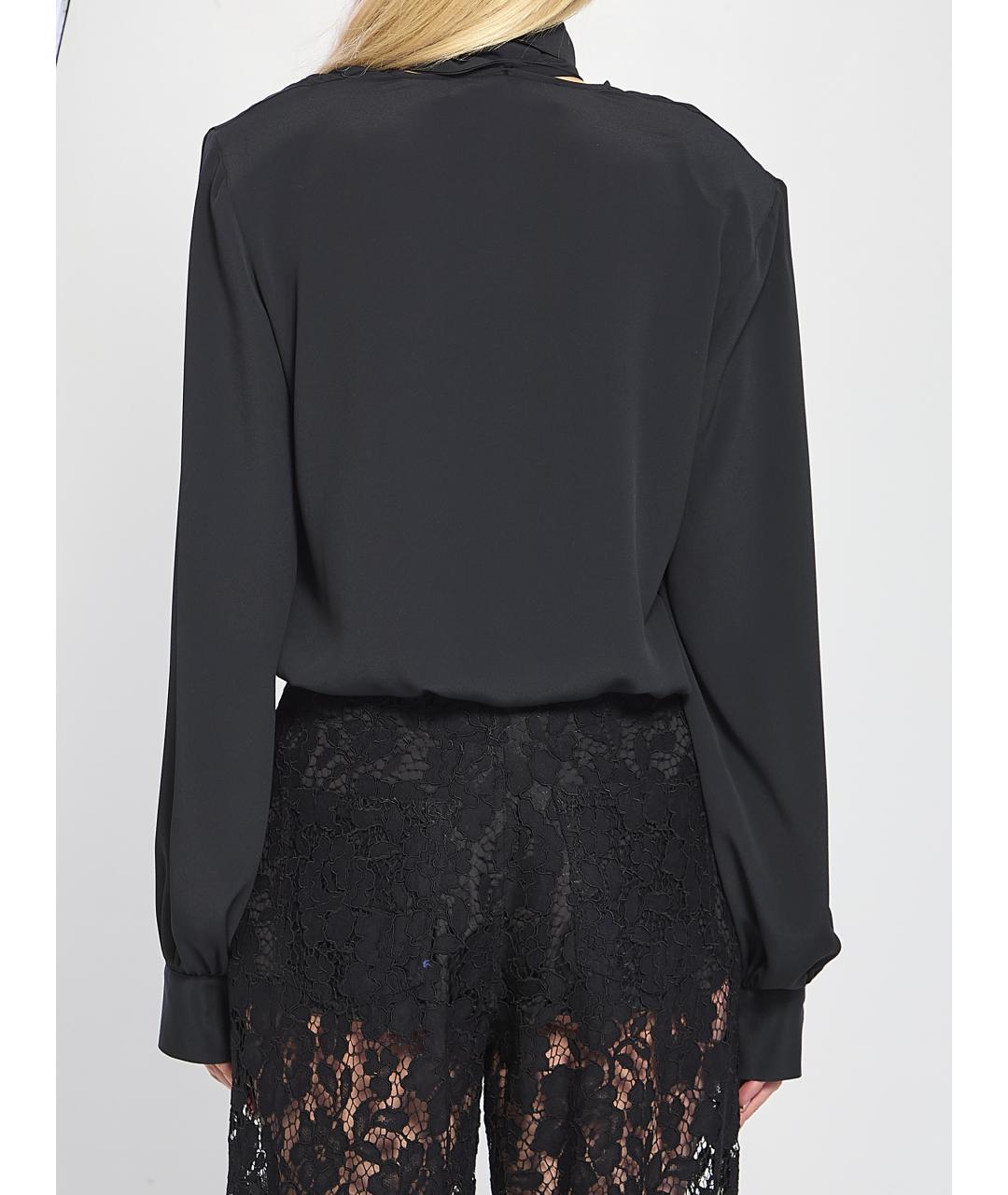 FEDERICA TOSI Черная ацетатная рубашка, фото 4