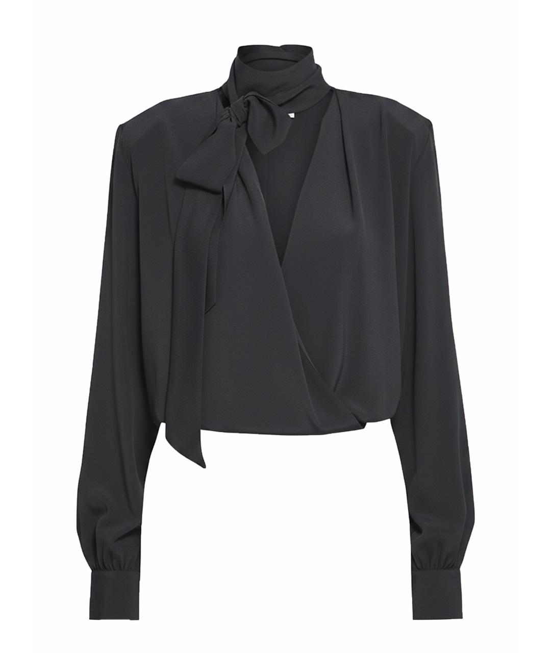FEDERICA TOSI Черная ацетатная рубашка, фото 1