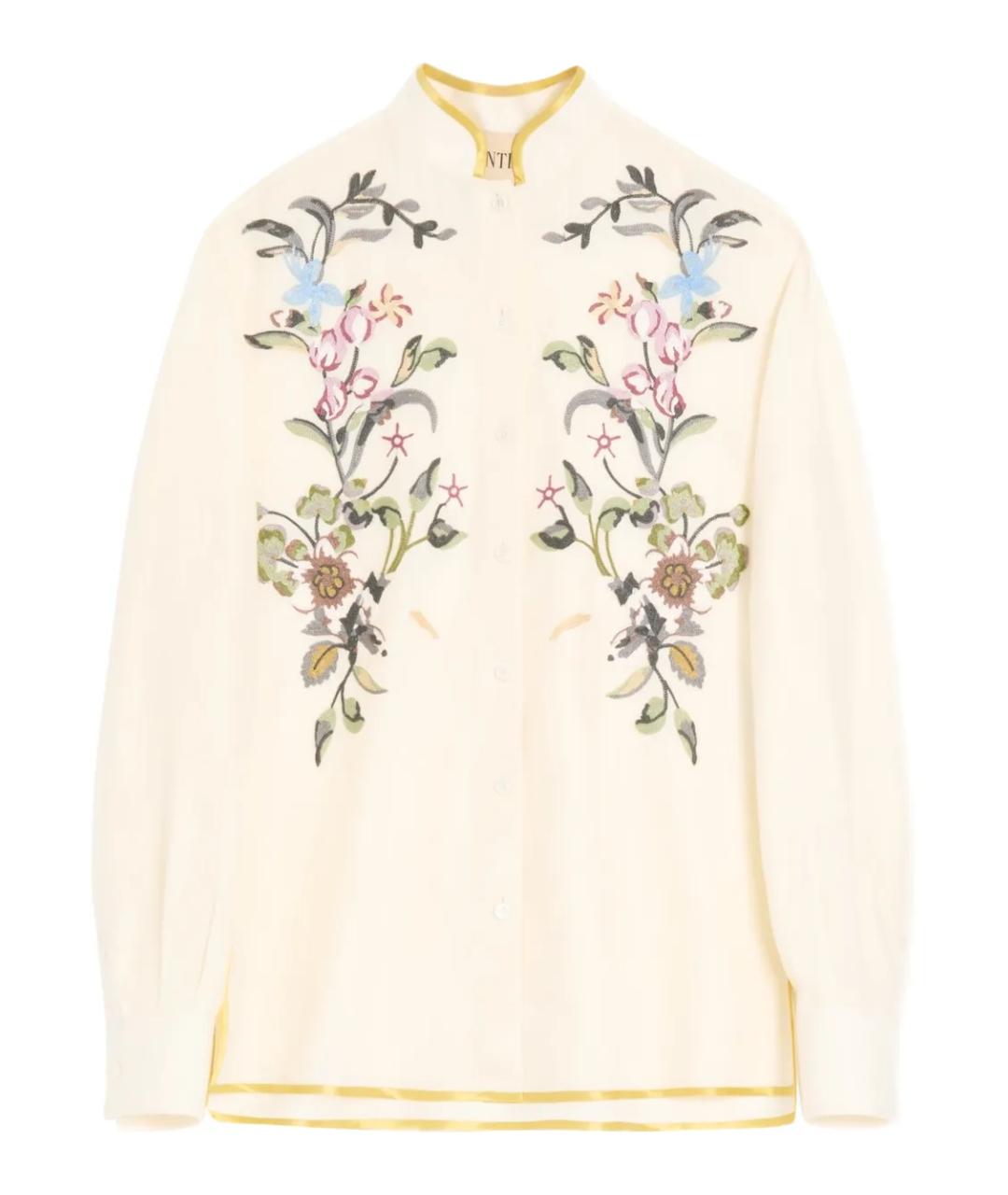 VALENTINO Бежевая льняная рубашка, фото 1