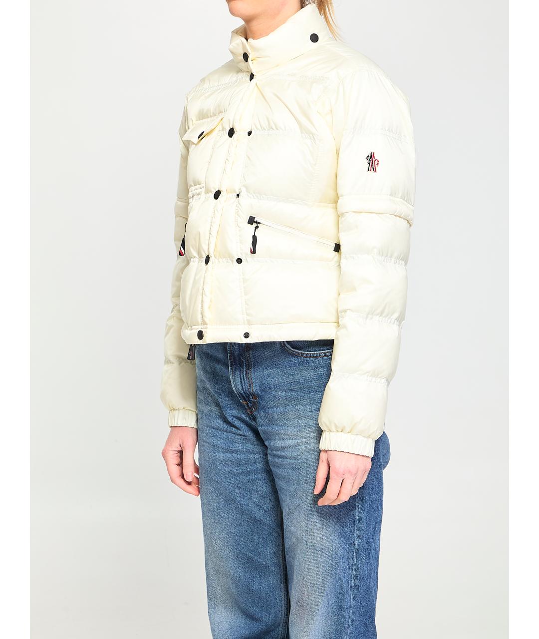 MONCLER GRENOBLE Белый полиамидовый пуховик, фото 3