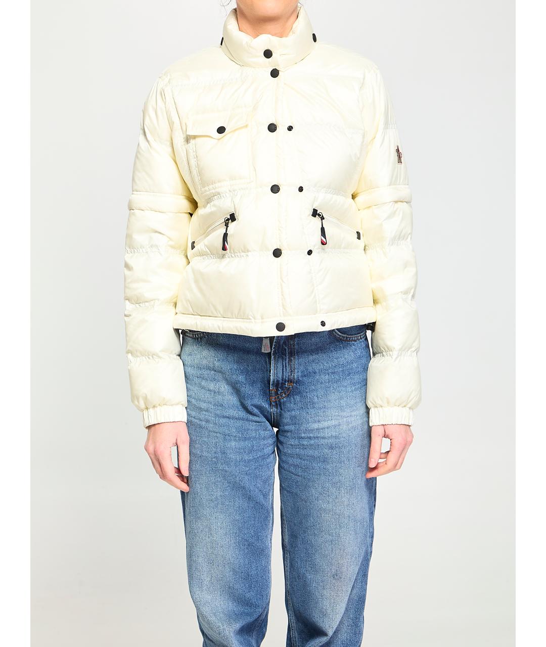 MONCLER GRENOBLE Белый полиамидовый пуховик, фото 2