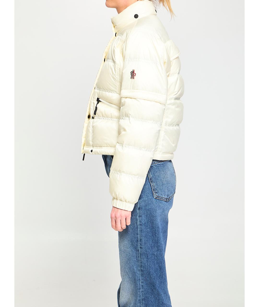 MONCLER GRENOBLE Белый полиамидовый пуховик, фото 4