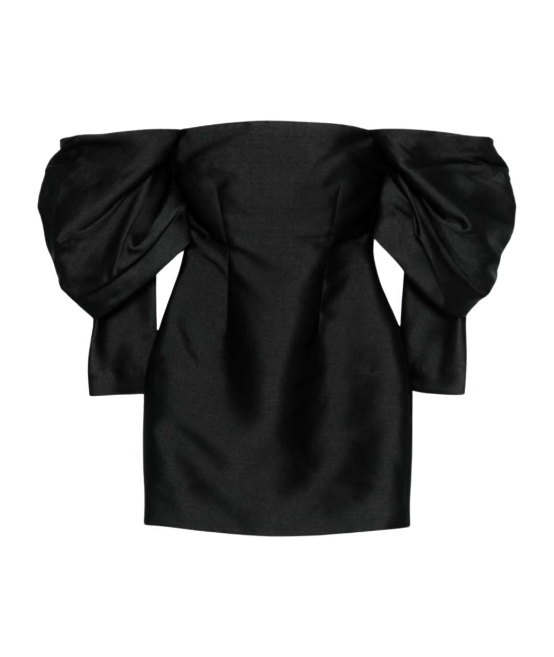 SOLACE LONDON Черное полиэстеровое вечернее платье, фото 1