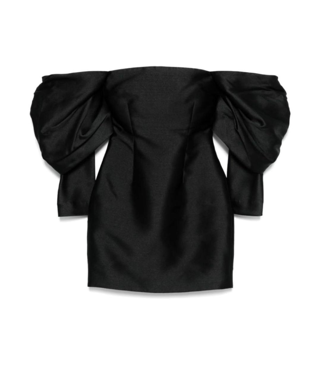 SOLACE LONDON Черное полиэстеровое вечернее платье, фото 5