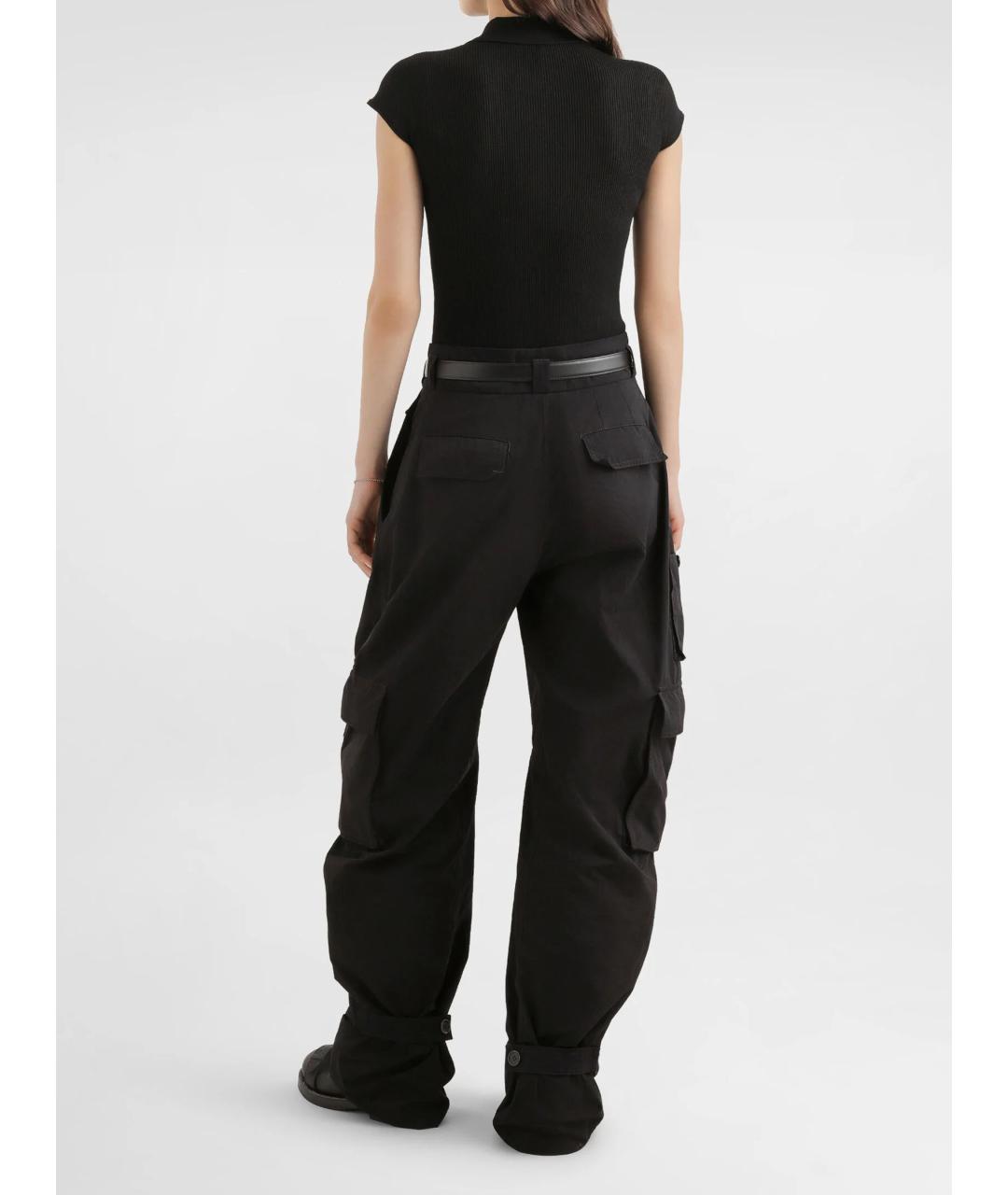 DOLCE&GABBANA Черная вискозная футболка, фото 4