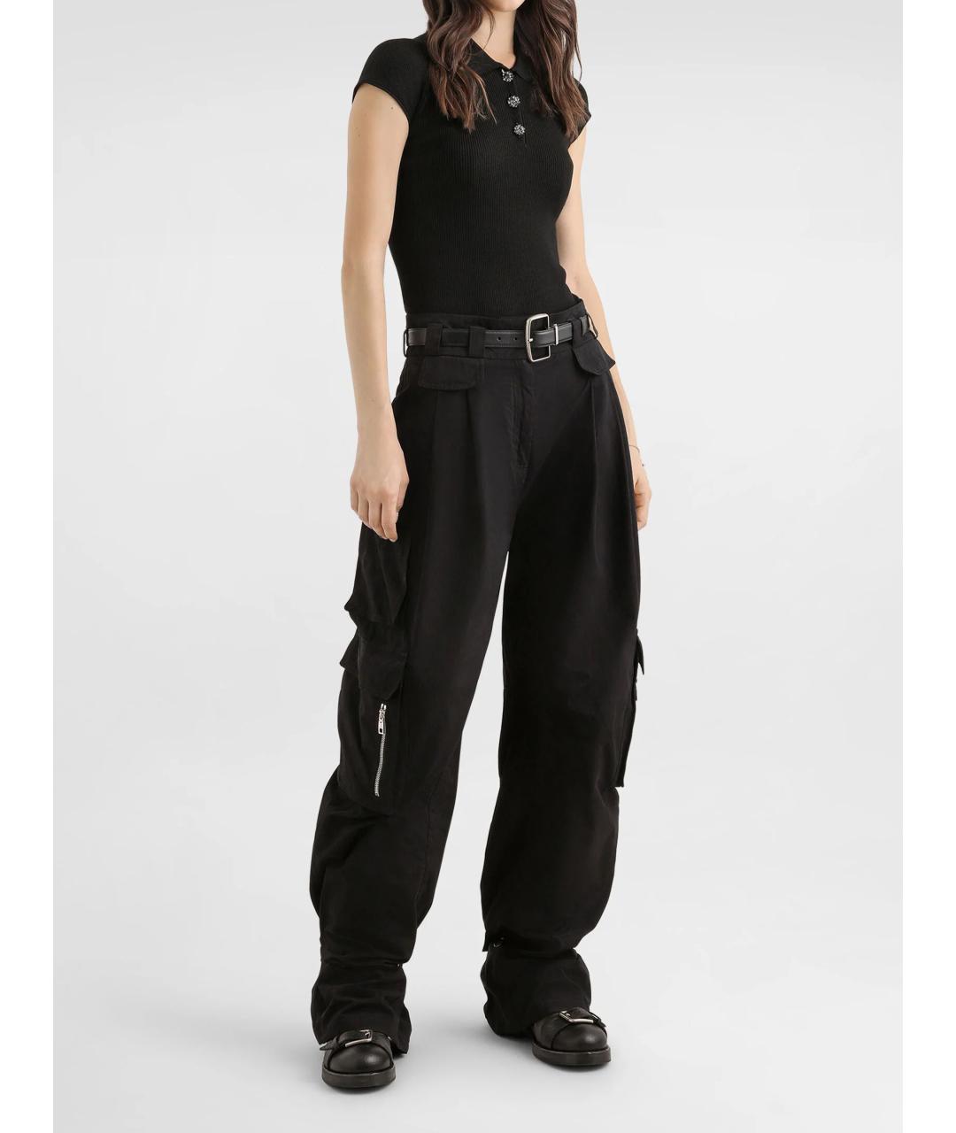 DOLCE&GABBANA Черная вискозная футболка, фото 2