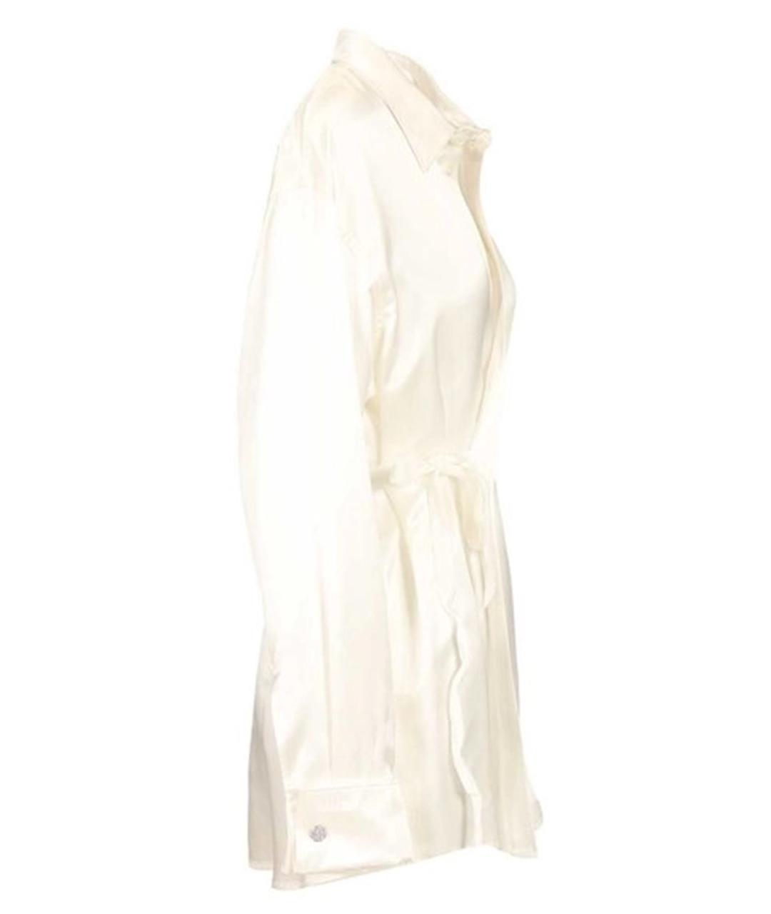 BALENCIAGA Белая шелковая блузы, фото 2