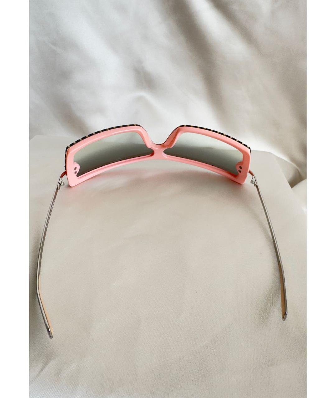 CHANEL Розовые пластиковые солнцезащитные очки, фото 6