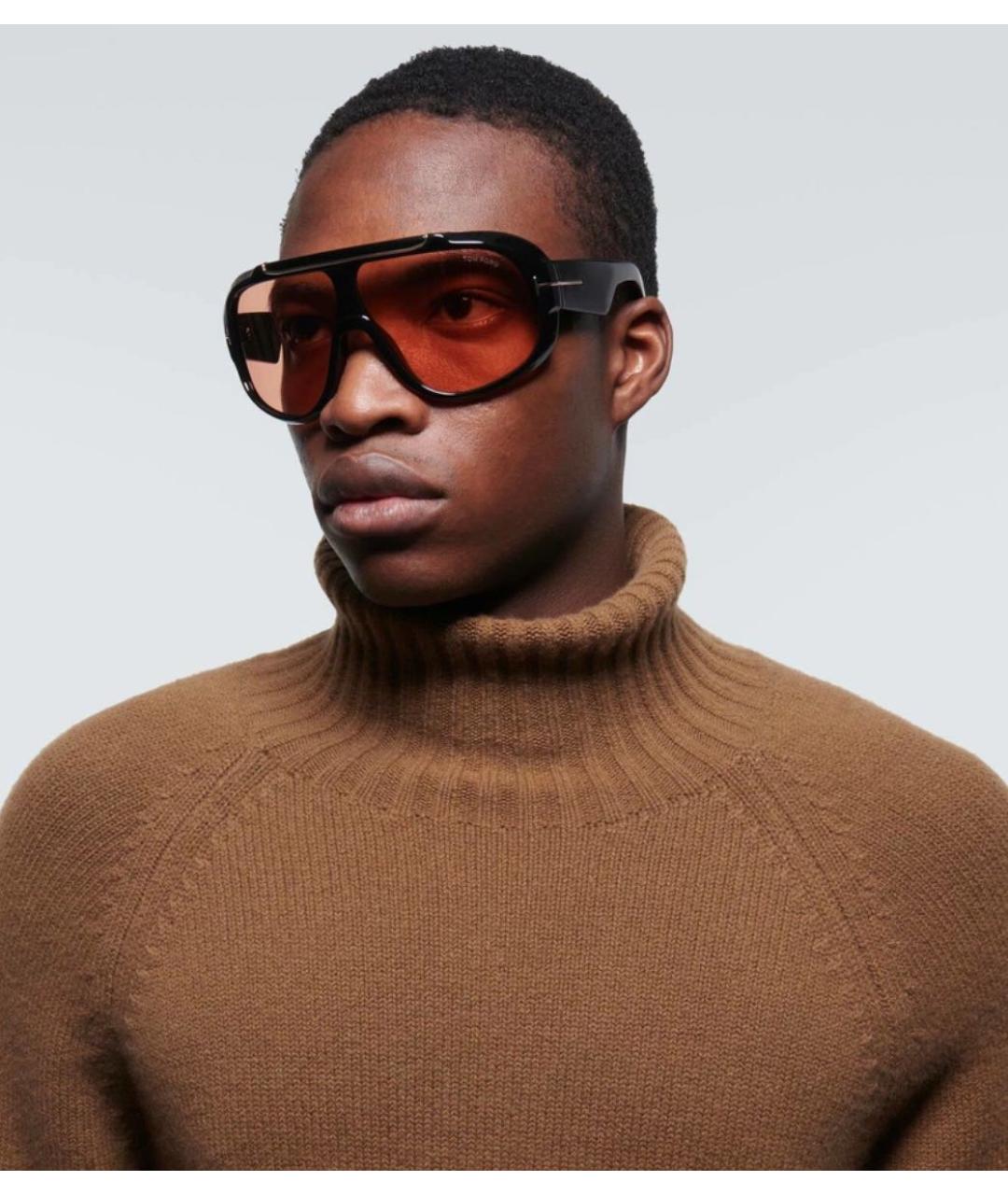 TOM FORD Оранжевое пластиковые солнцезащитные очки, фото 2