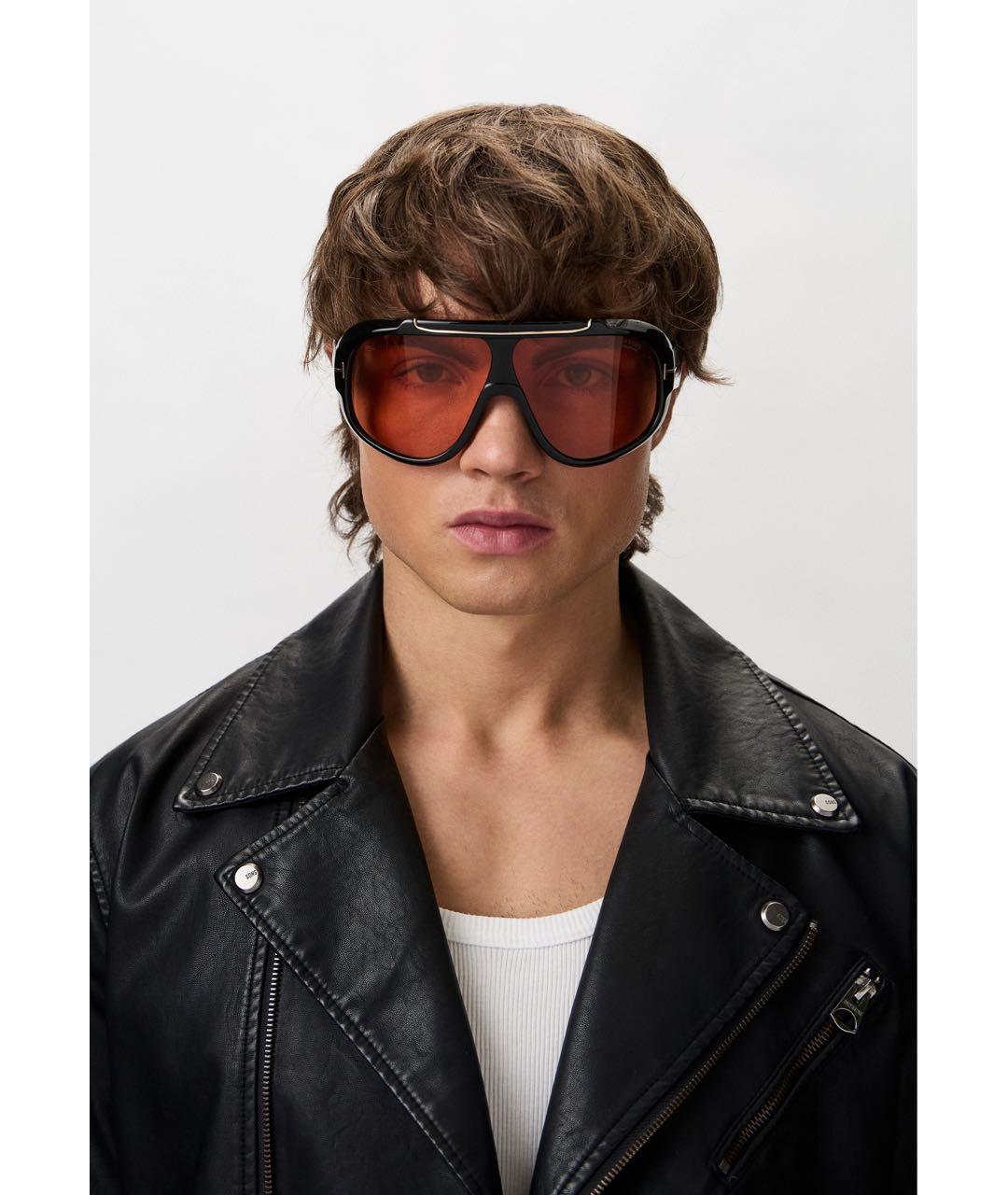 TOM FORD Оранжевое пластиковые солнцезащитные очки, фото 2