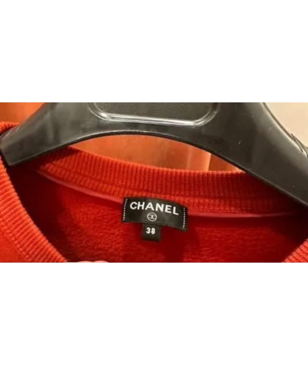 CHANEL Красный хлопковый джемпер / свитер, фото 5