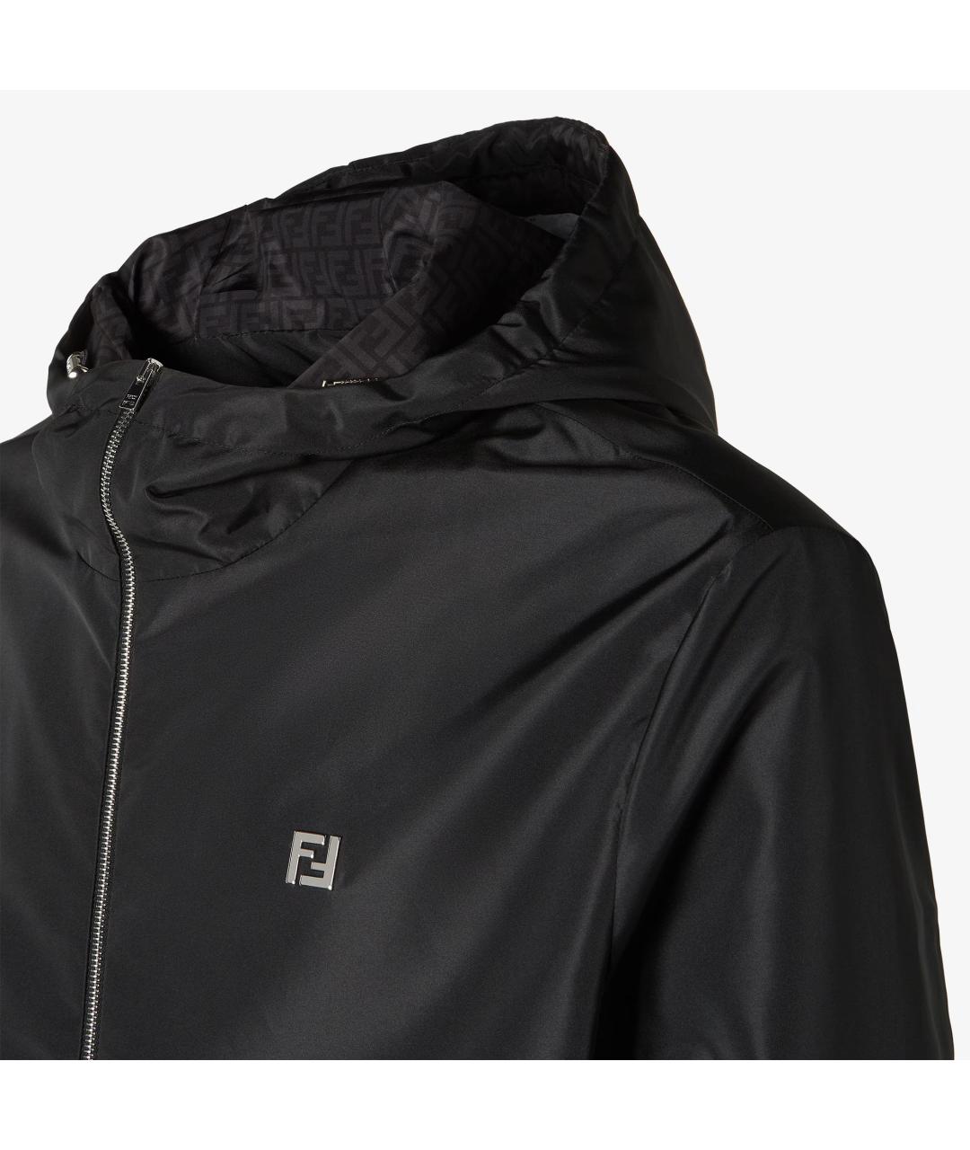 FENDI Черная полиамидовая куртка, фото 3