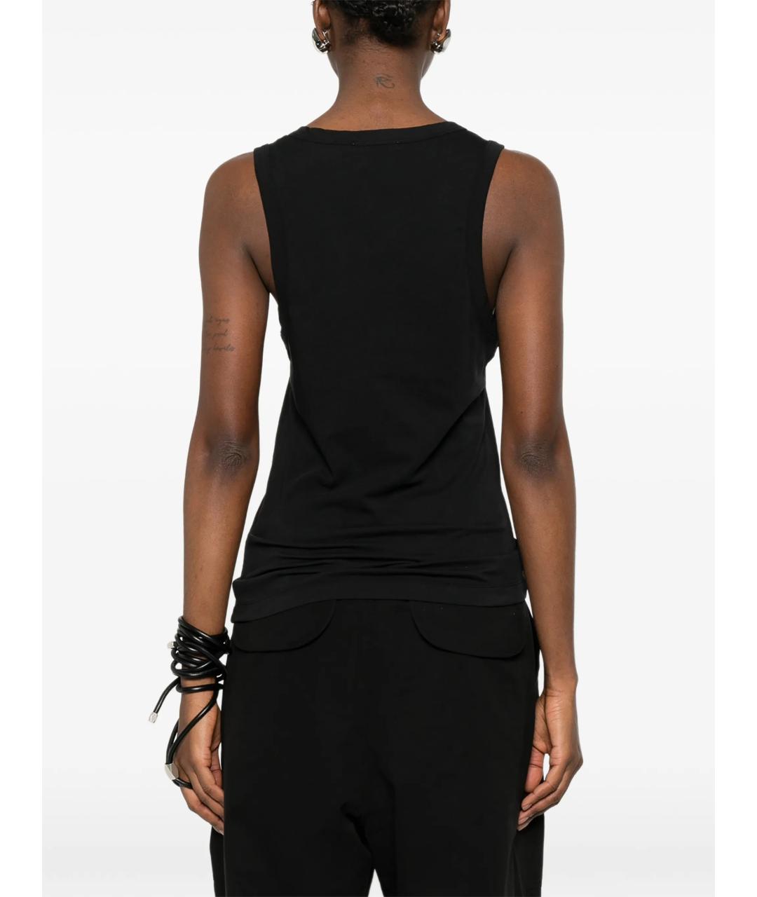 entire studios Черная хлопковая майка, фото 4