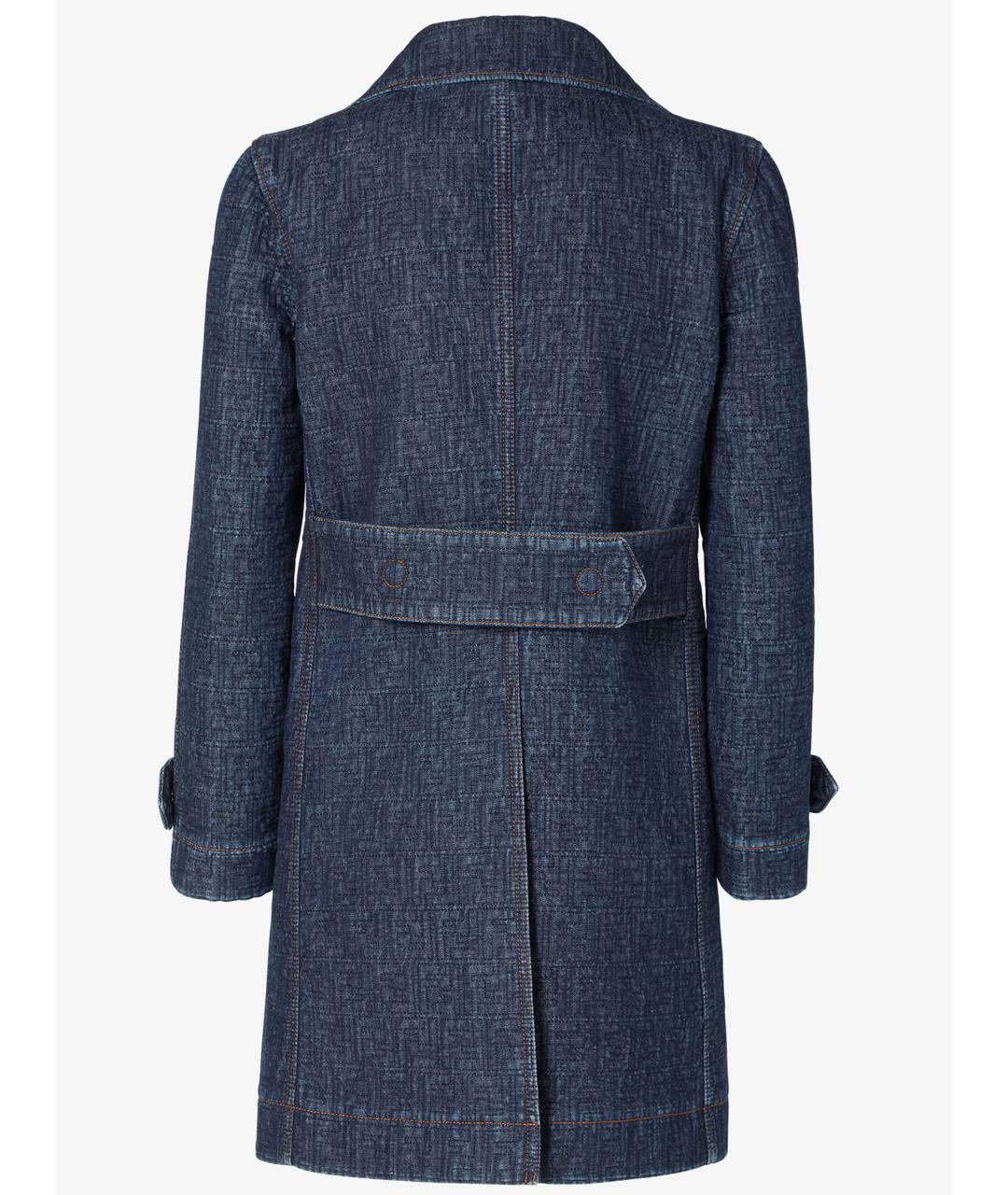 FENDI Синий тренч/плащ, фото 3