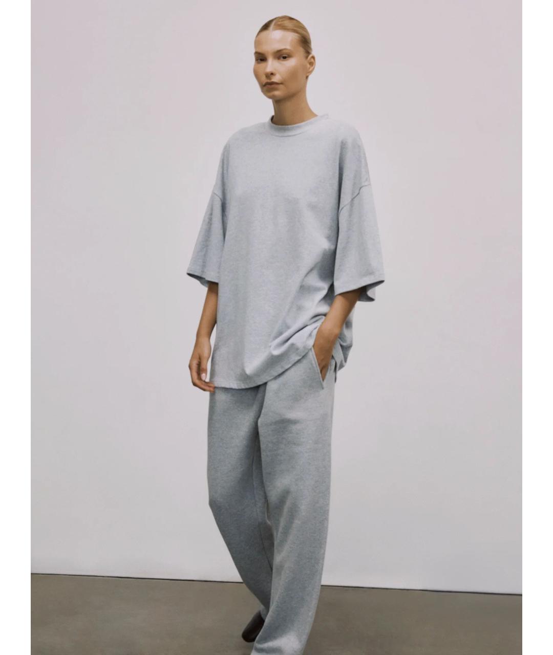 entire studios Серая хлопковая футболка, фото 4