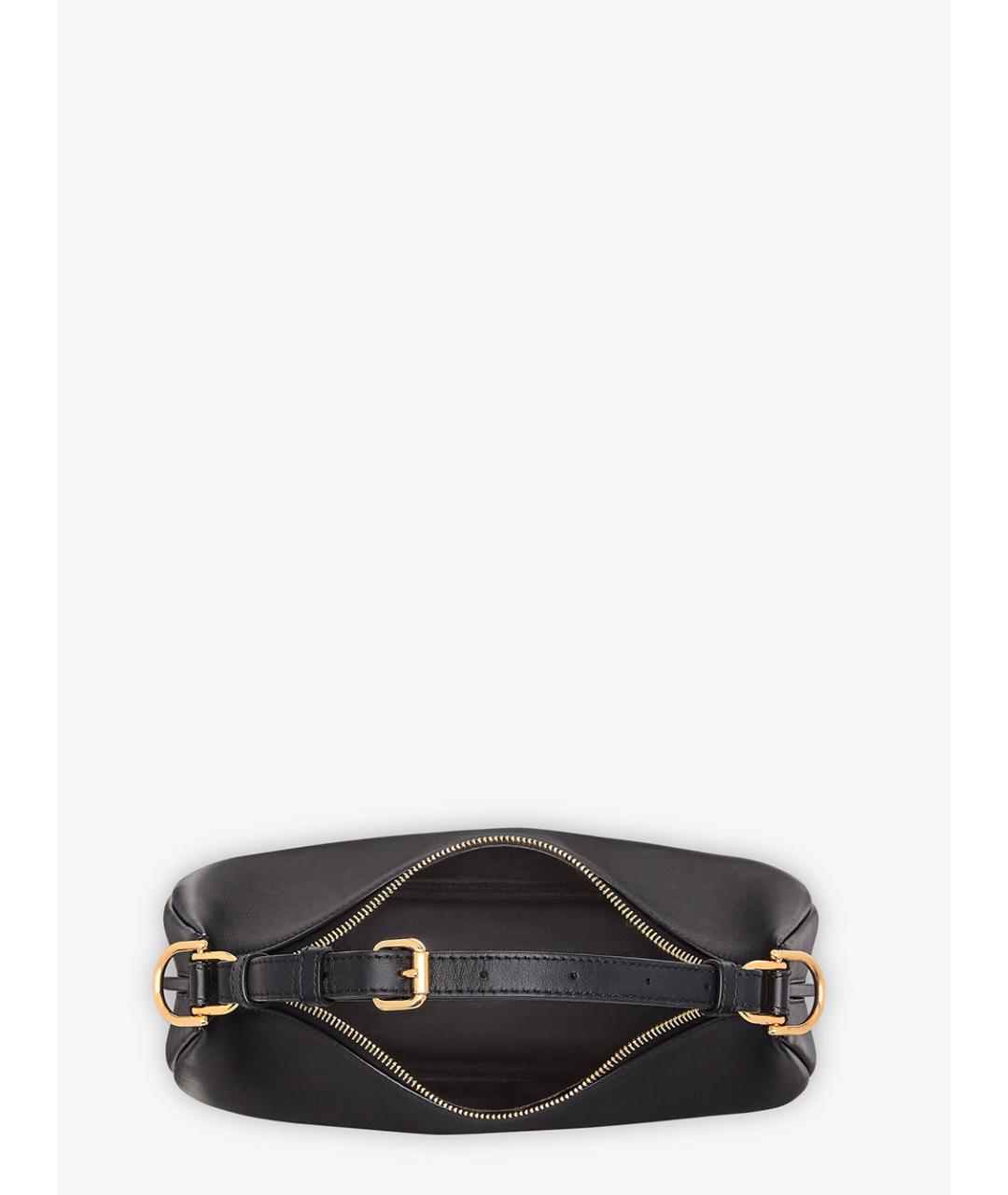 FENDI Черная кожаная сумка через плечо, фото 5