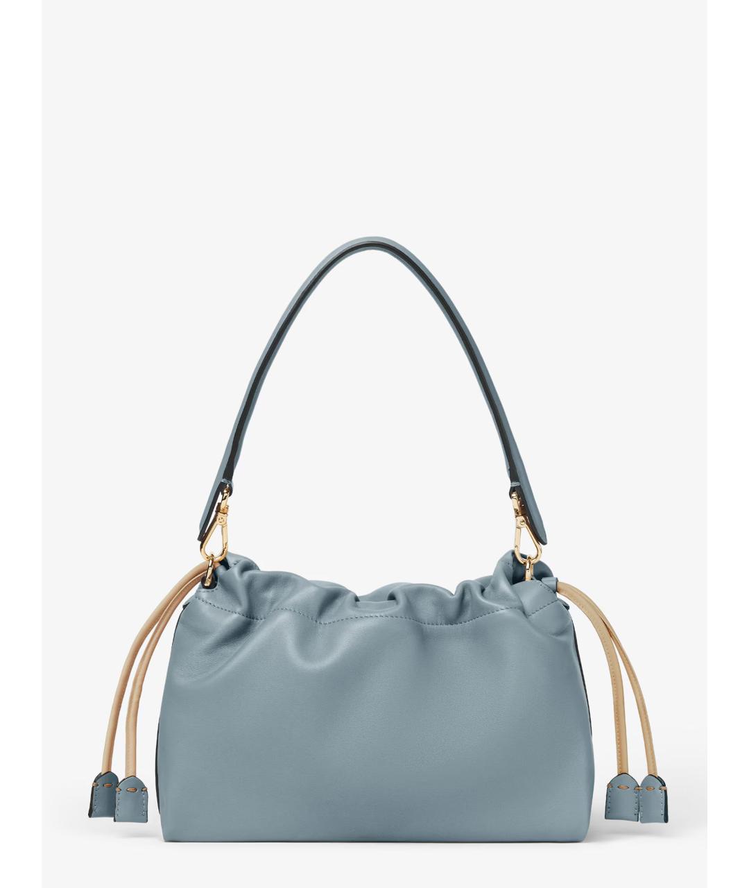 FENDI Голубая кожаная сумка через плечо, фото 5