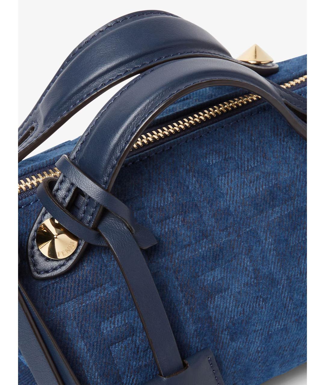 FENDI Синяя деним сумка тоут, фото 8