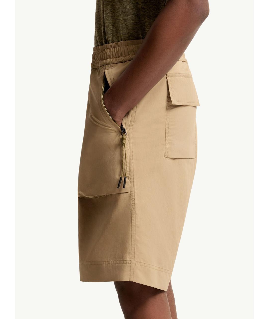 MONCLER Бежевые шорты, фото 3