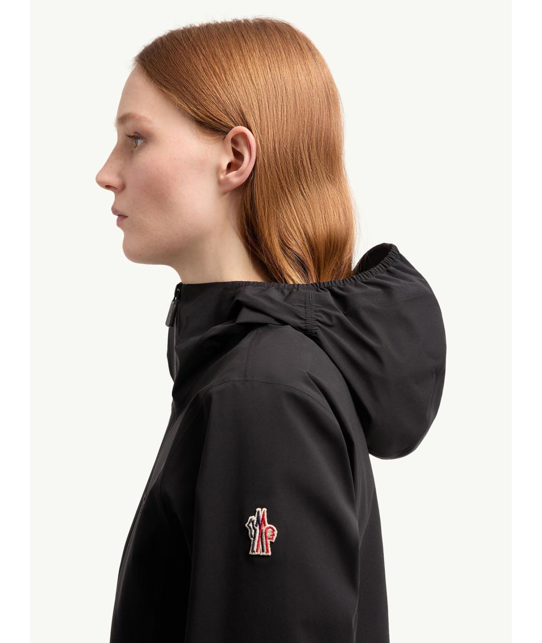 MONCLER Черная полиэстеровая куртка, фото 3