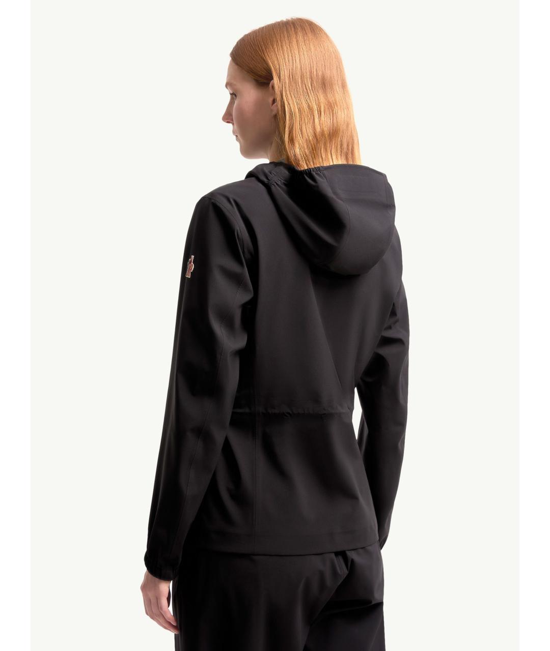 MONCLER Черная полиэстеровая куртка, фото 5